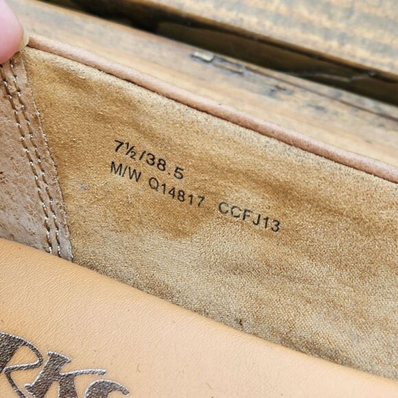 Korks by Kork Ease Women's Size 7.5M Leather Comfort Flats Tan Cap Toe Corpcore - Picture 4 of 10